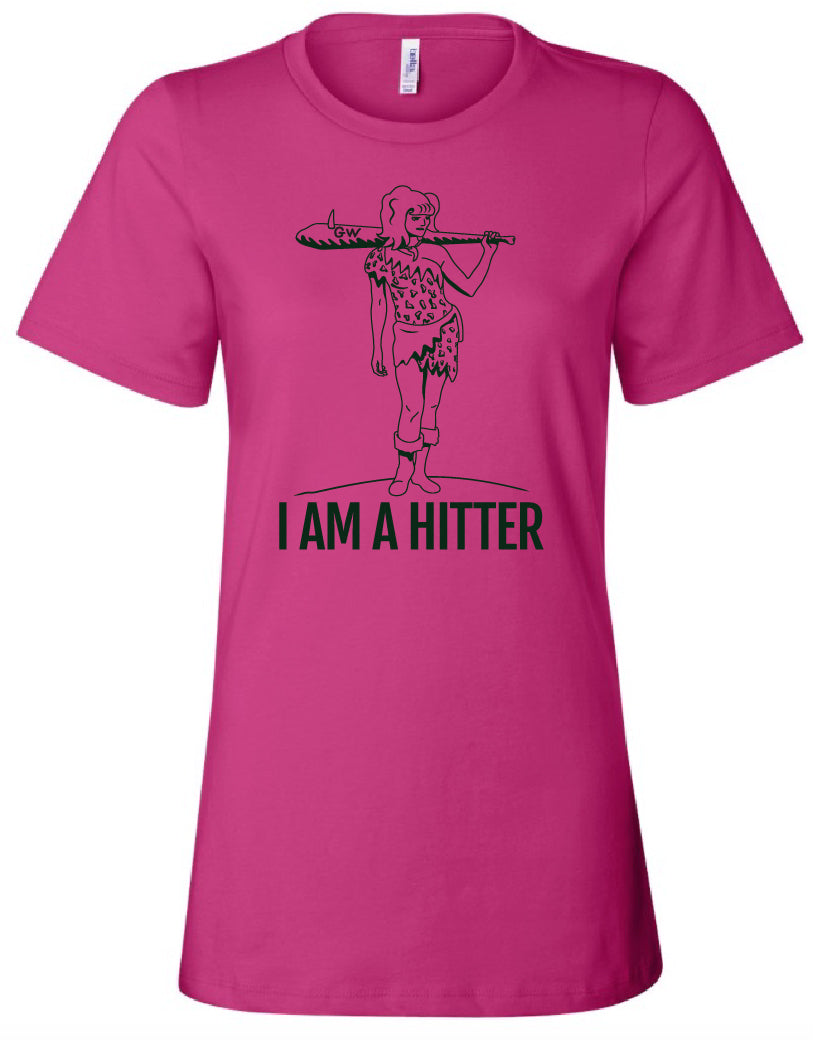I'm a Hitter Ladies T-Shirt