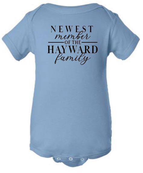 Newest Member Baby Bodysuit