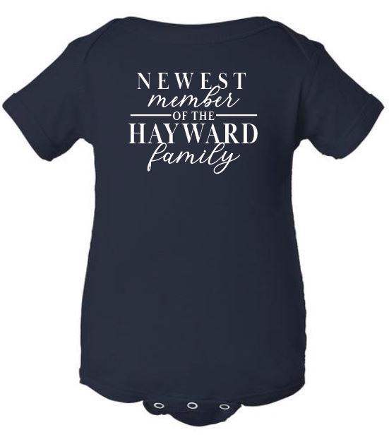 Newest Member Baby Bodysuit