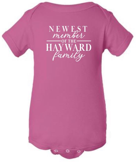 Newest Member Baby Bodysuit