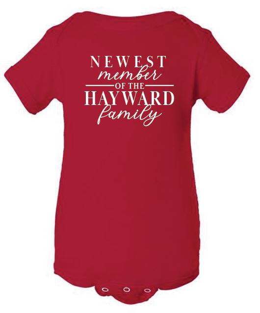 Newest Member Baby Bodysuit