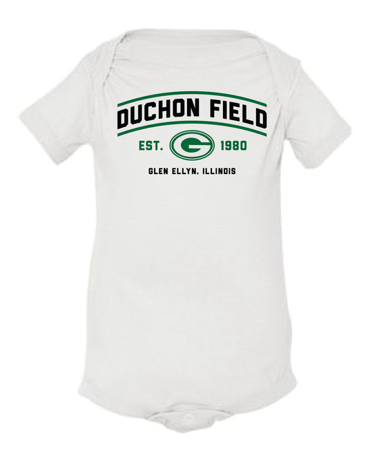 Duchon Field with "G" Onesie