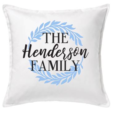 Family Wreath Pillow