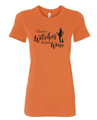 Classy Witches Halloween Ladies T-Shirt
