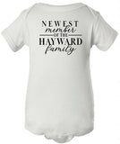 Newest Member Baby Bodysuit